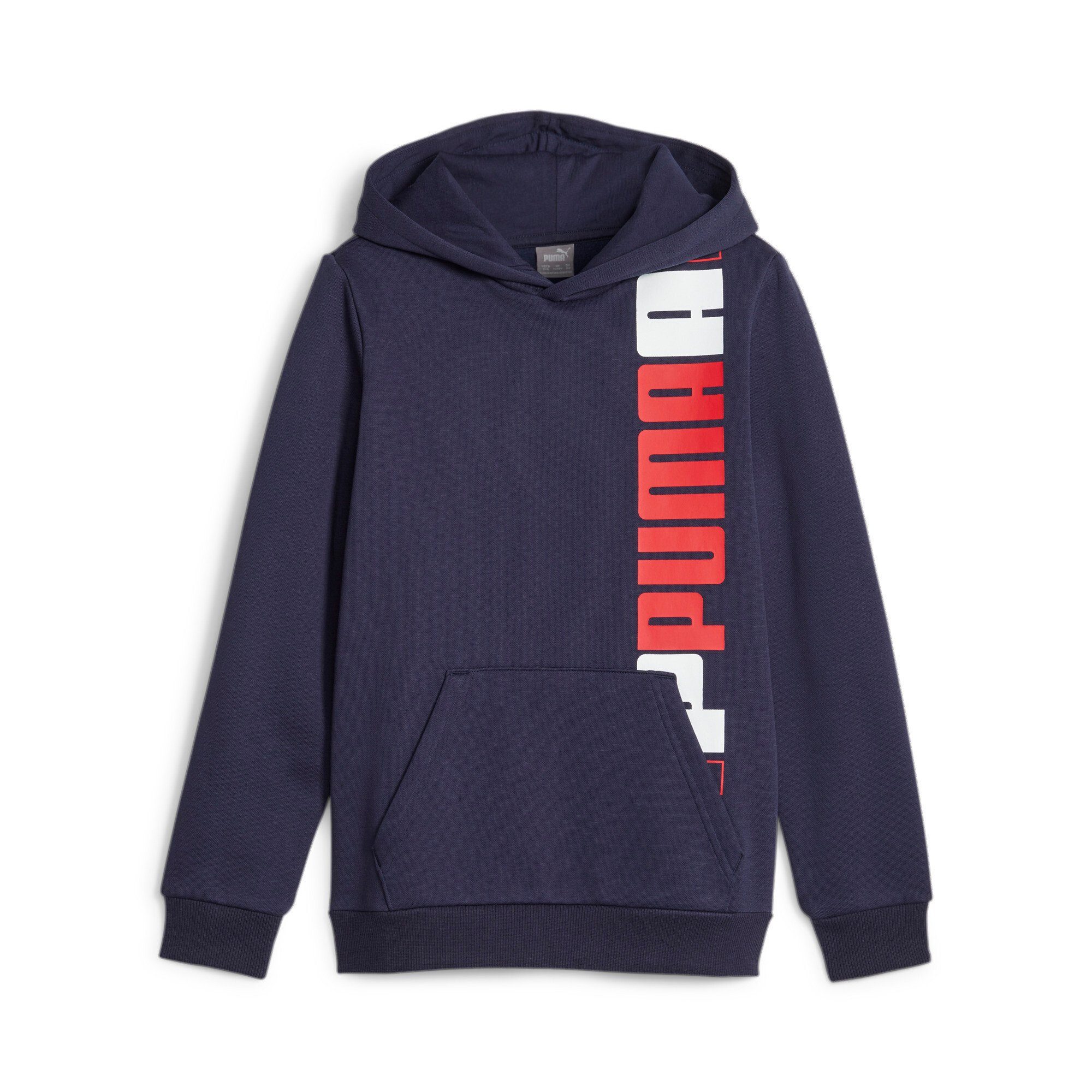 PUMA Kapuzensweatshirt ESS+ LAB Navy B PUMA FL HOODIE LOGO