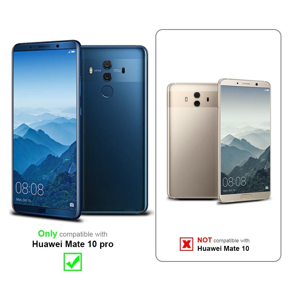 Cadorabo Handyhülle für Huawei MATE 10 PRO Hülle Huawei MATE 10 PRO, Schutzhülle Hülle mit Standfunktion, Magnetverschluss und Kartenfach