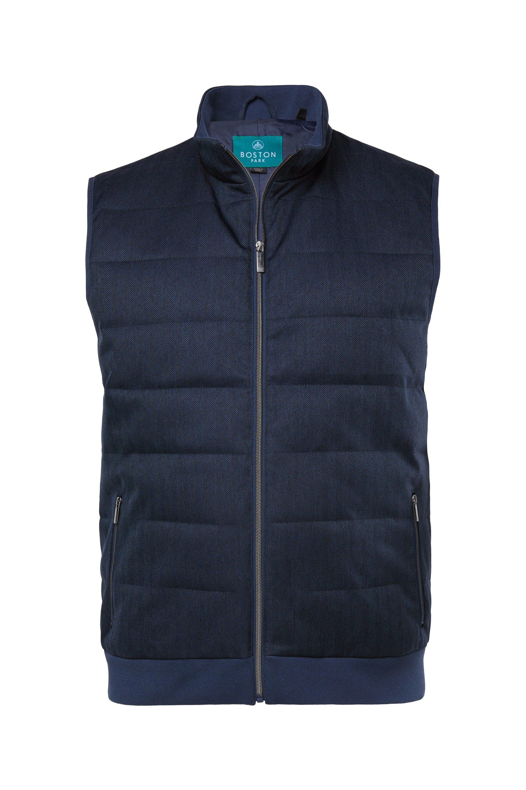 Boston Park Steppweste Steppweste TwoTone-Strukturqualität Zipper