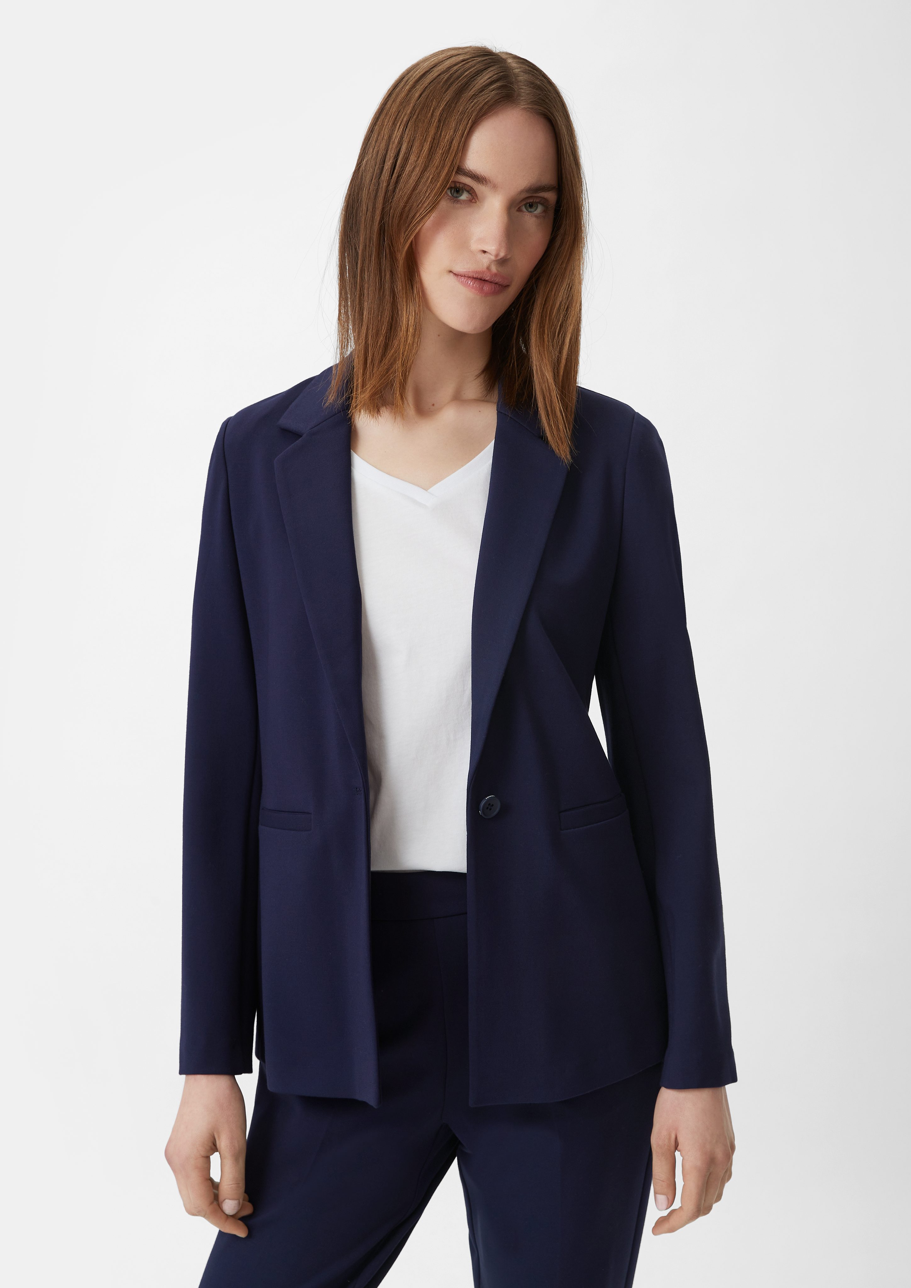 Blusenblazer Blazer aus Jersey