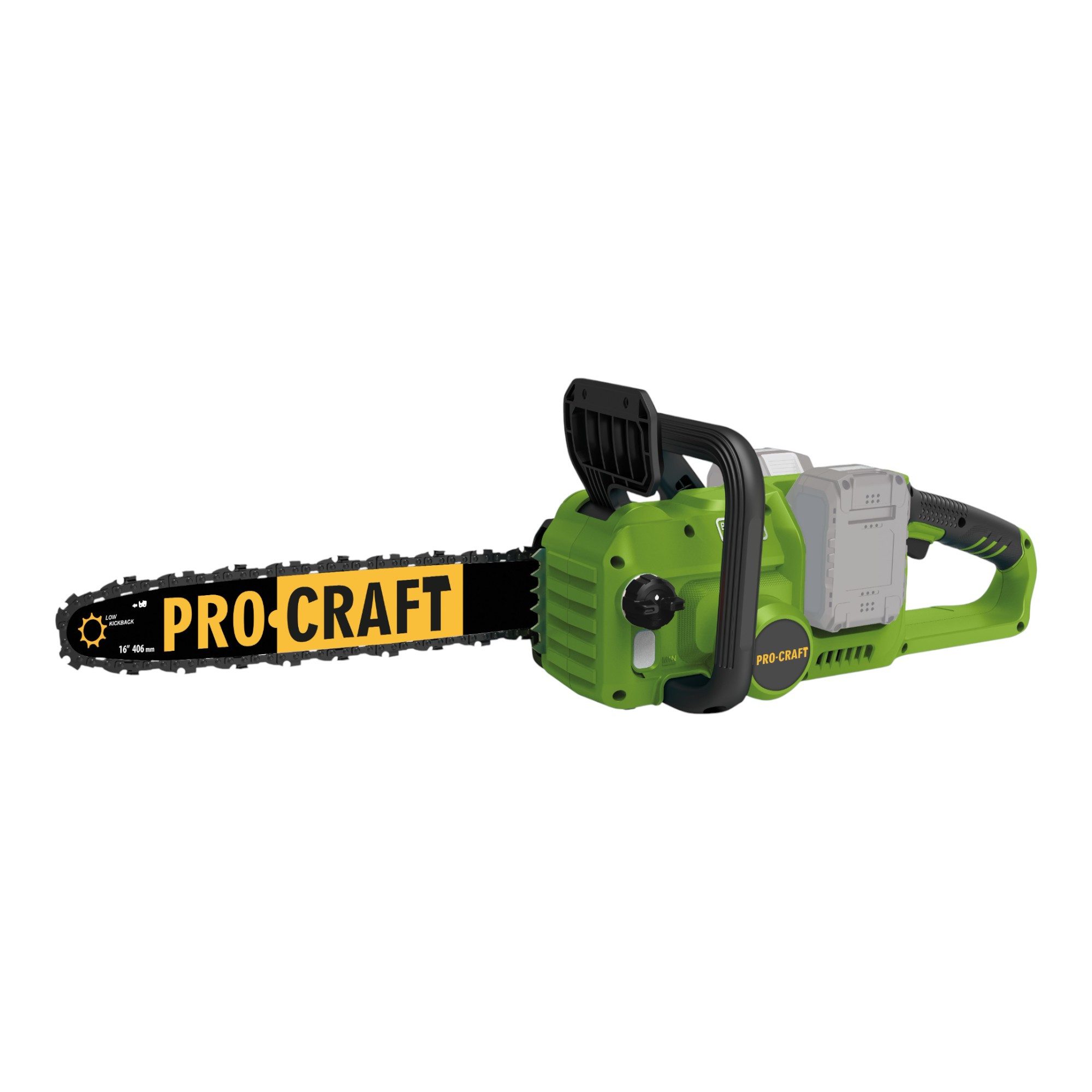 PRO CRAFT Akku-Kettensäge Procraft PCA42/2 Akku Kettensäge 40 V (2x 20V) 406 mm Brushless Solo