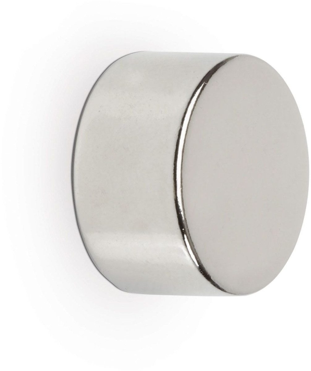MAUL Magnet Neodym-Scheibenmagnet 10x15mm 8000g hellsilber VE=4 Stück