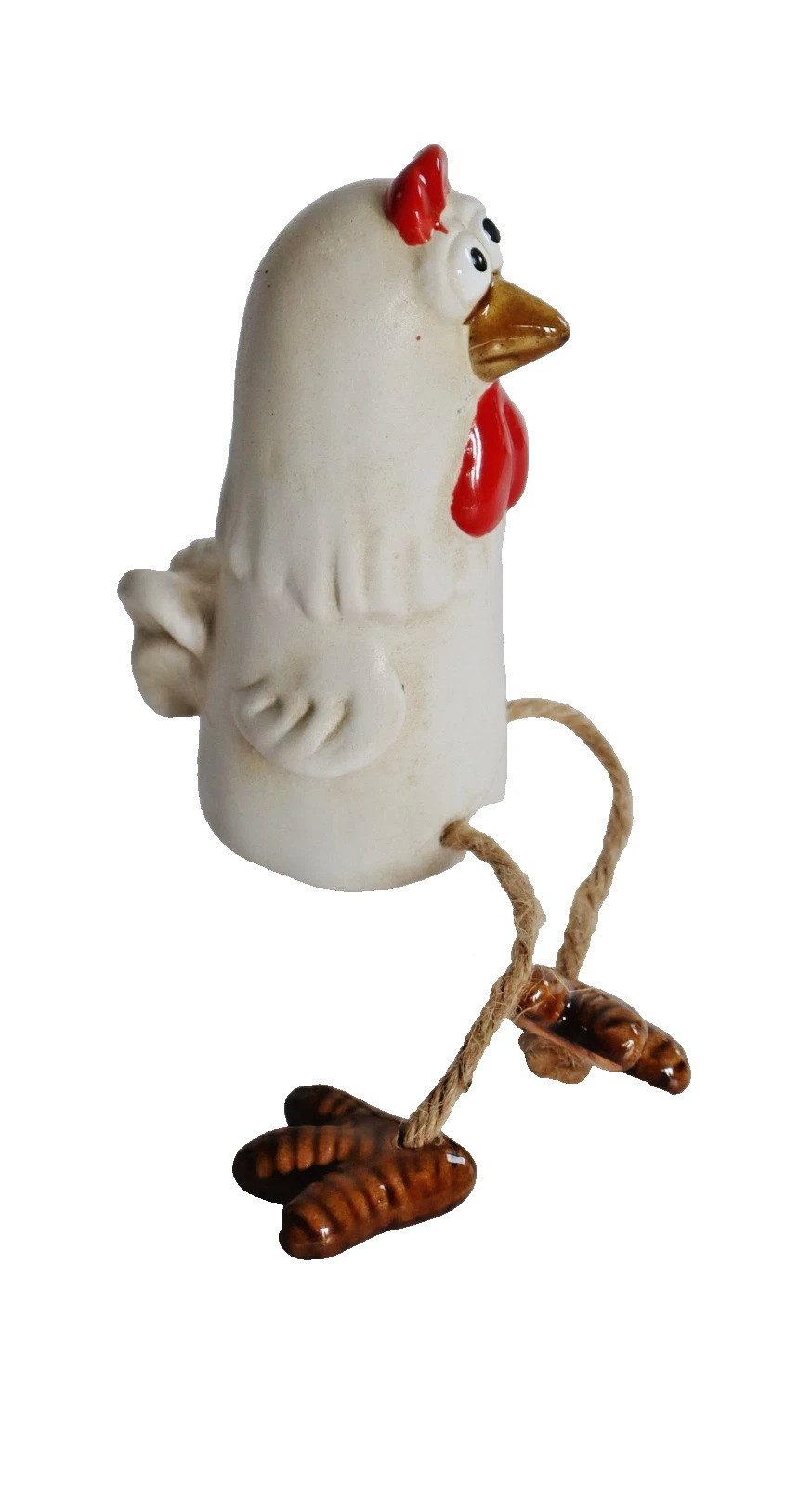 dekotrend.gallery Kantenhocker Kantenhocker Hahn Huhn Keramik Gartenstecker Tier Deko Skulptur Figur, Vogel Zaunhocker Zaunsitzer Dekofigur Dekoskulptur Dekoobjekt