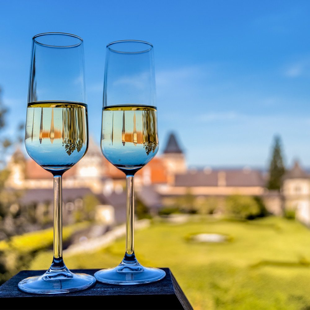 Jochen Schweizer Erlebnisgutschein Frühstück im Schloss Rosenburg für 2, Schlossfrühstück zu zweit mit Sektgenuss entdecken