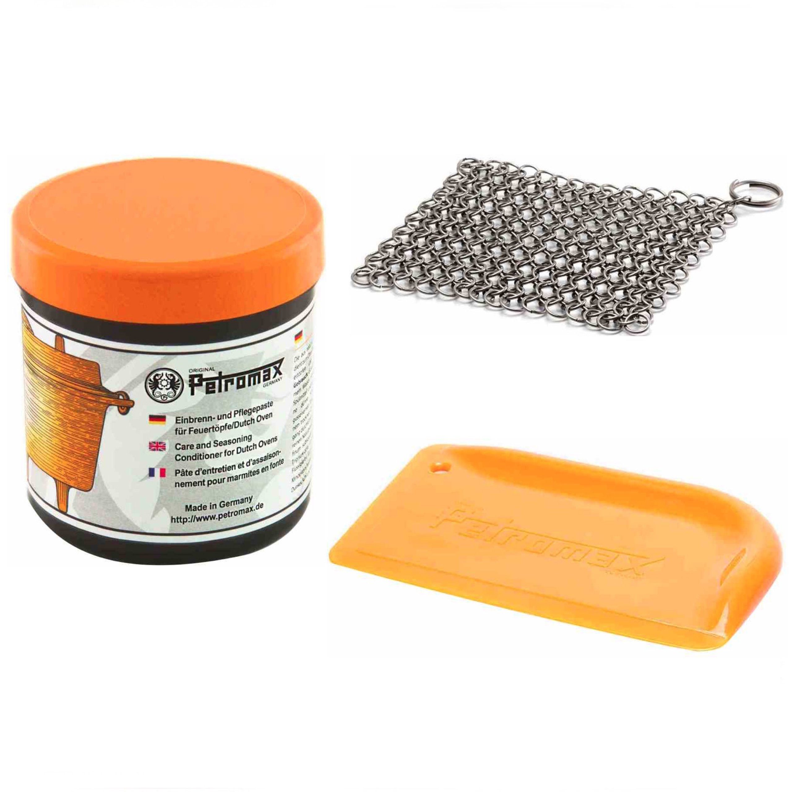 Petromax Feuerstelle Petromax Reinigungsset 3-teilig Einbrennpaste, Ringreiniger und