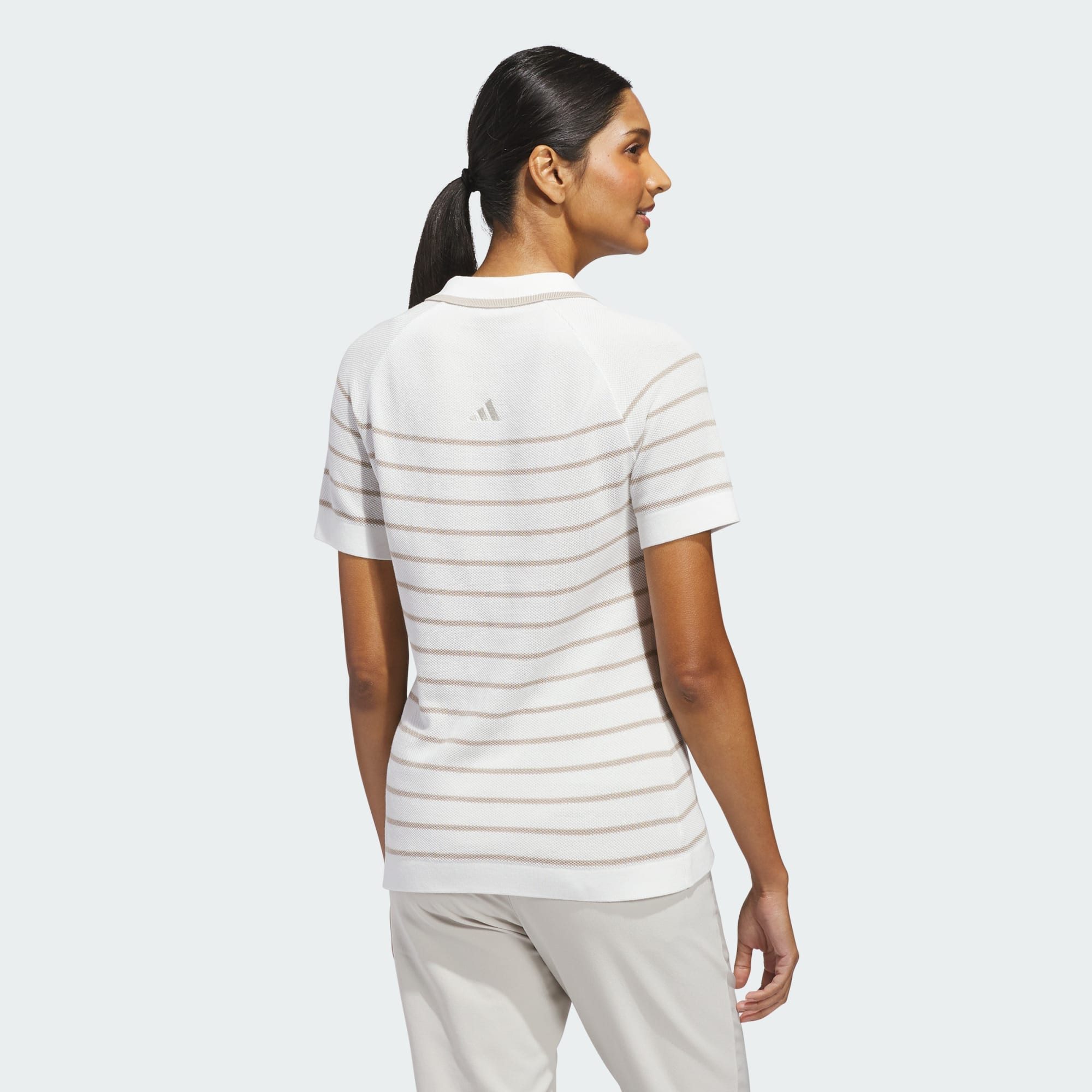 adidas Performance Poloshirt ULTIMATE365+ STRIPE POLOSHIRT, GESTRICKT (1-tlg)