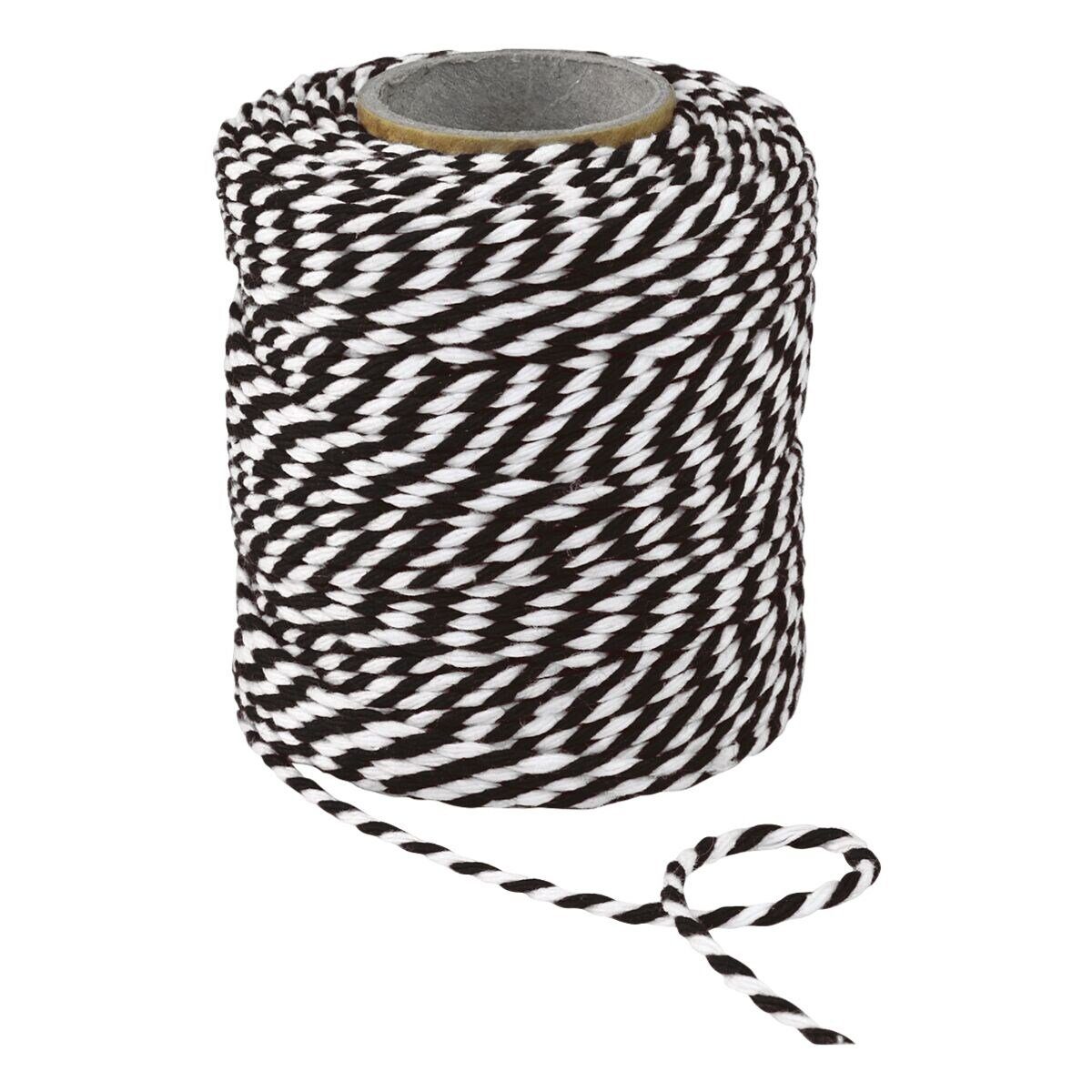 PRÄSENT Geschenkband, 2 mm x 50 m, Baumwollkordel