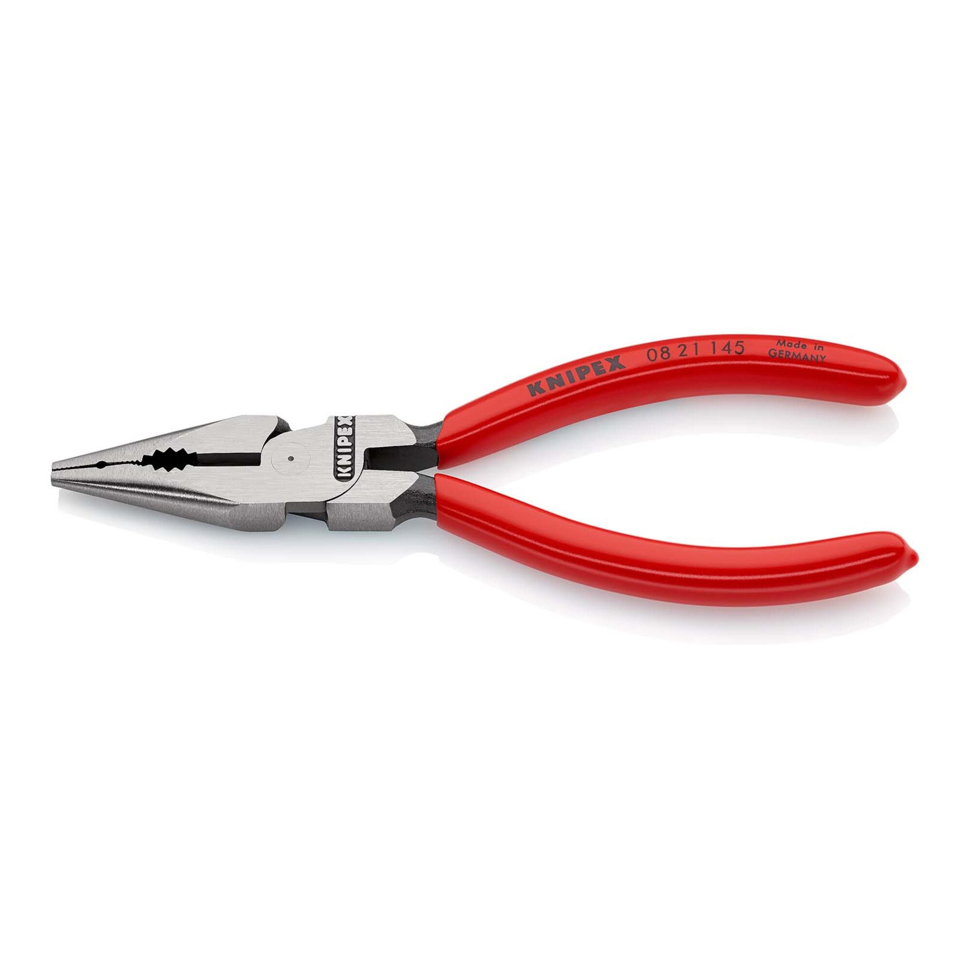 Knipex Kombizange KNIPEX 08 21 145 Spitz-Kombizange mit Kunststoff überzogen schwarz atr