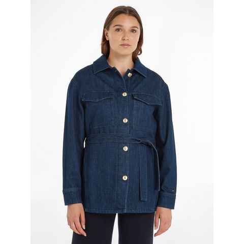 Tommy Hilfiger Jeansjacke DNM BELTED JACKET NALA mit Bindegürtel