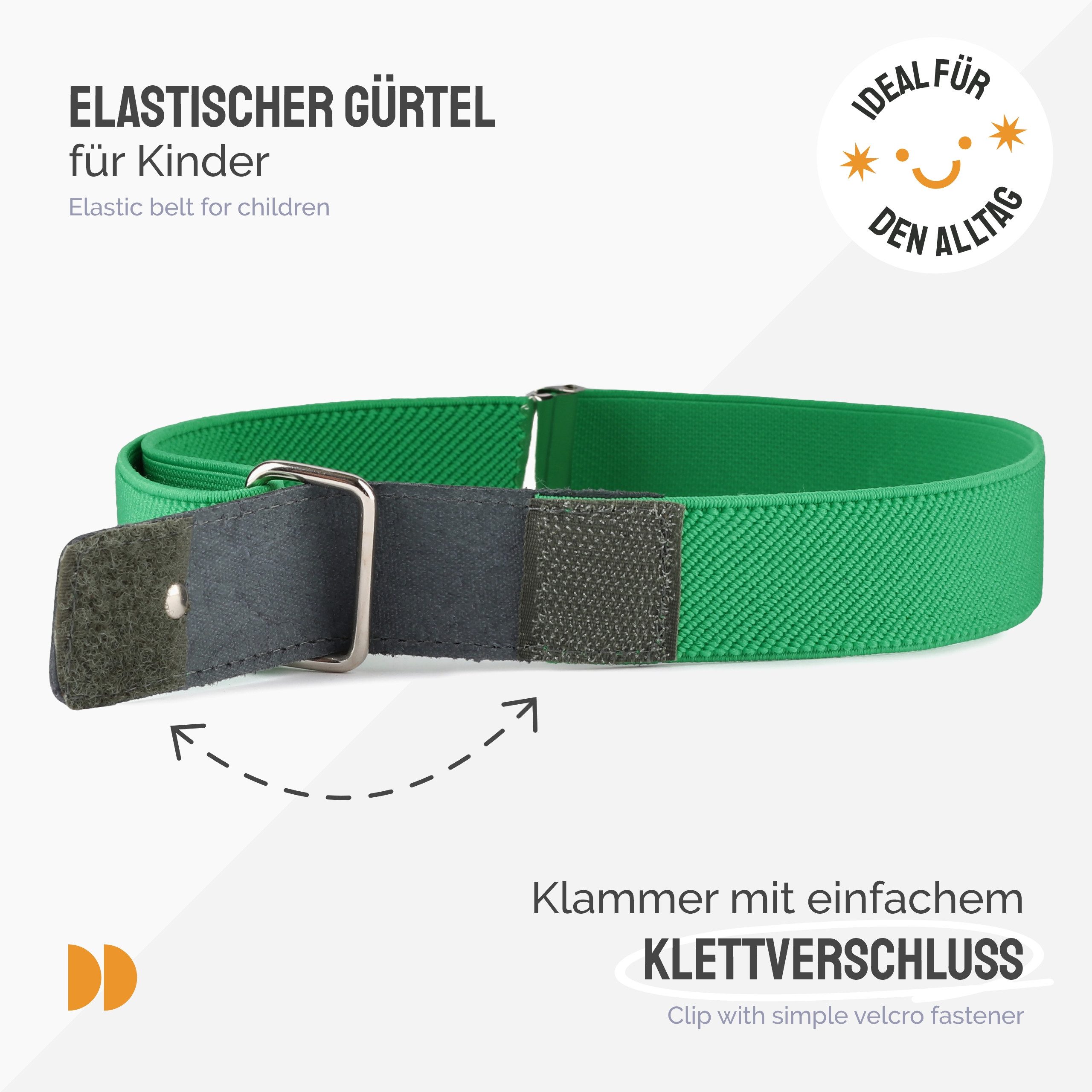 Ladeheid Stoffgürtel Kinder Gürtel Elastik-Gürtel 1-12 Jahre 34-90 cm P15 (1-St) – Bild 2 von 5