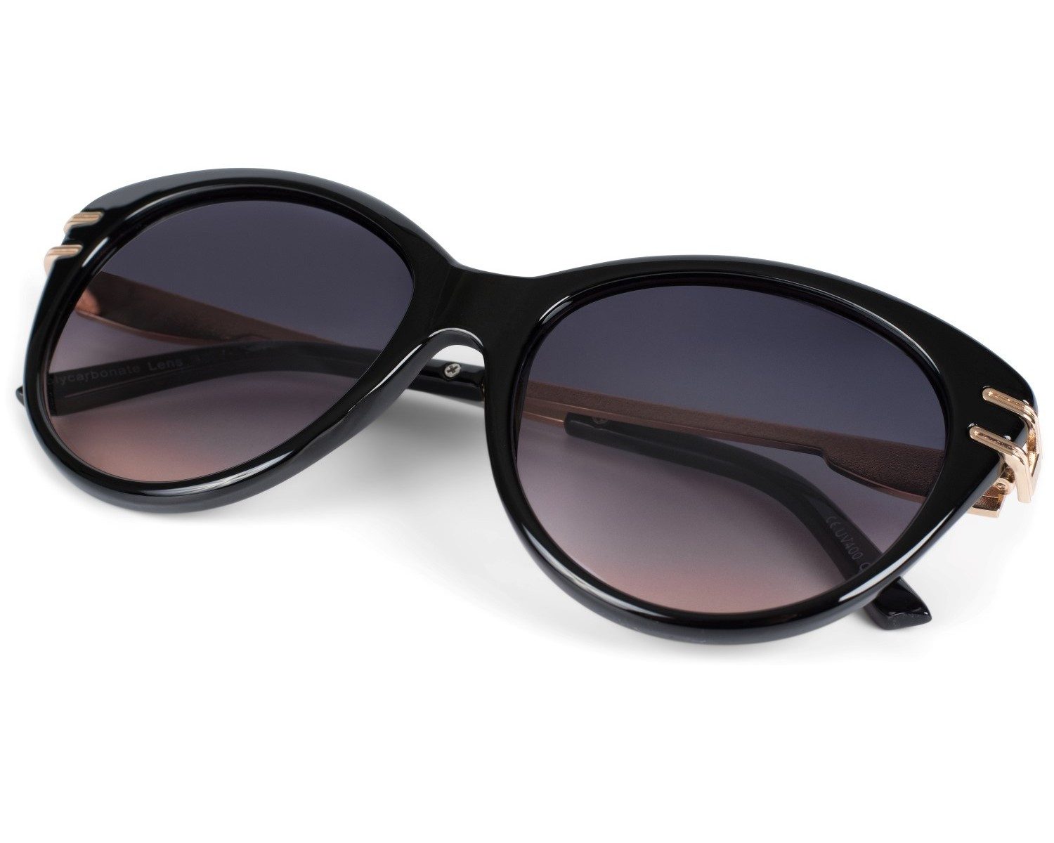 styleBREAKER Sonnenbrille Cat-Eye Sonnenbrille Schmetterling Oversize & Metallbügel (1-St) Gradient