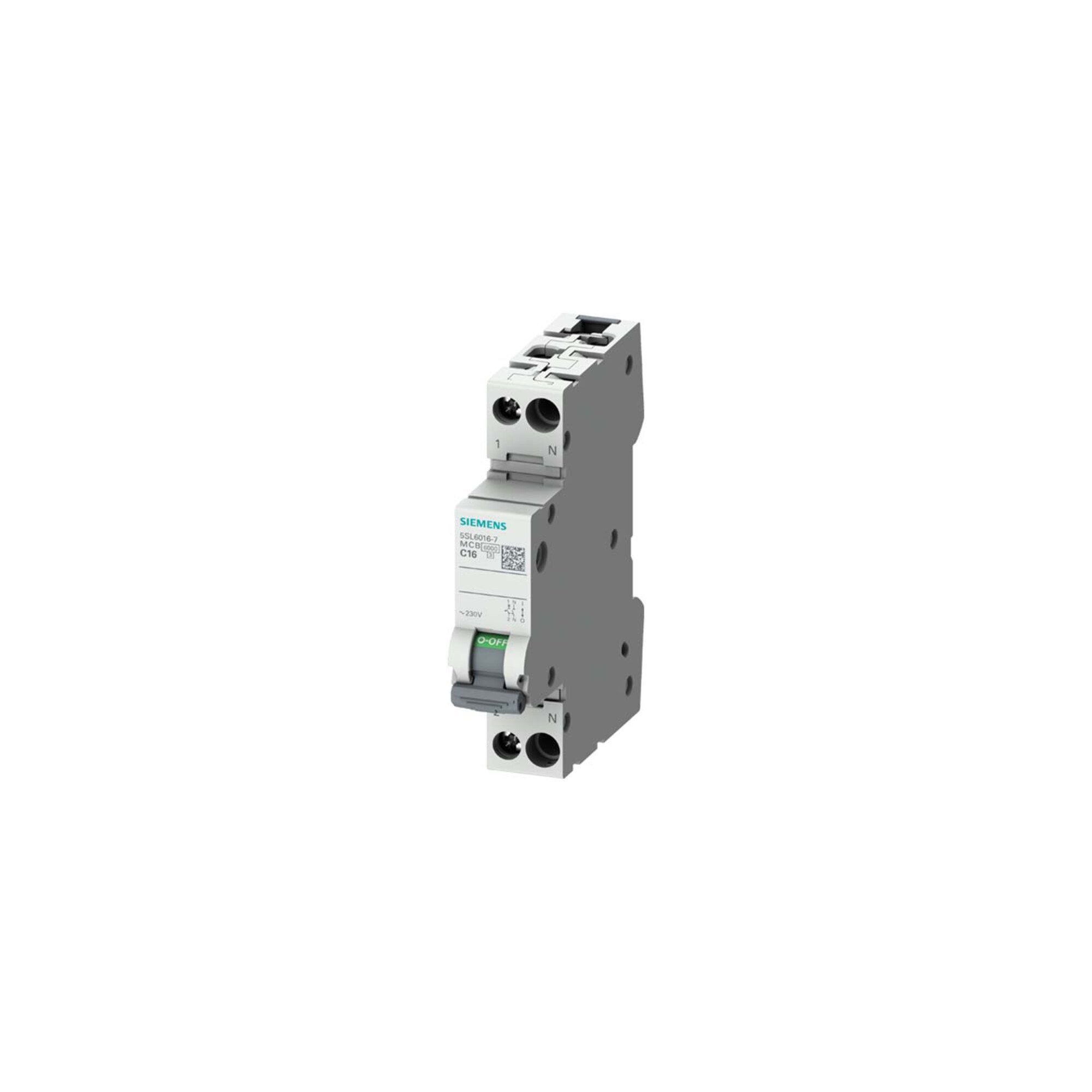 SIEMENS Schalter Siemens Indus.Sector Leitungsschutzschalter 230V 6kA 1+N-polig 5SL6016
