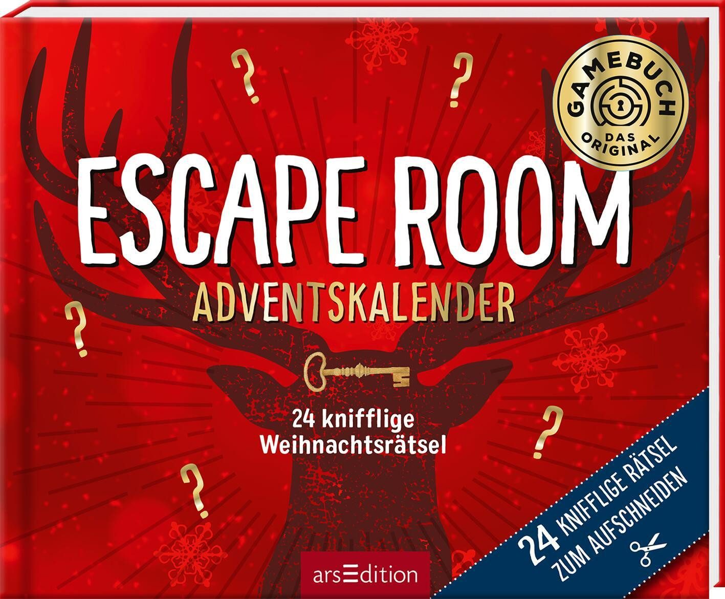 Ars Edition Adventskalender 24 knifflige Weihnachtsrätsel. Escape Room Adventskalender