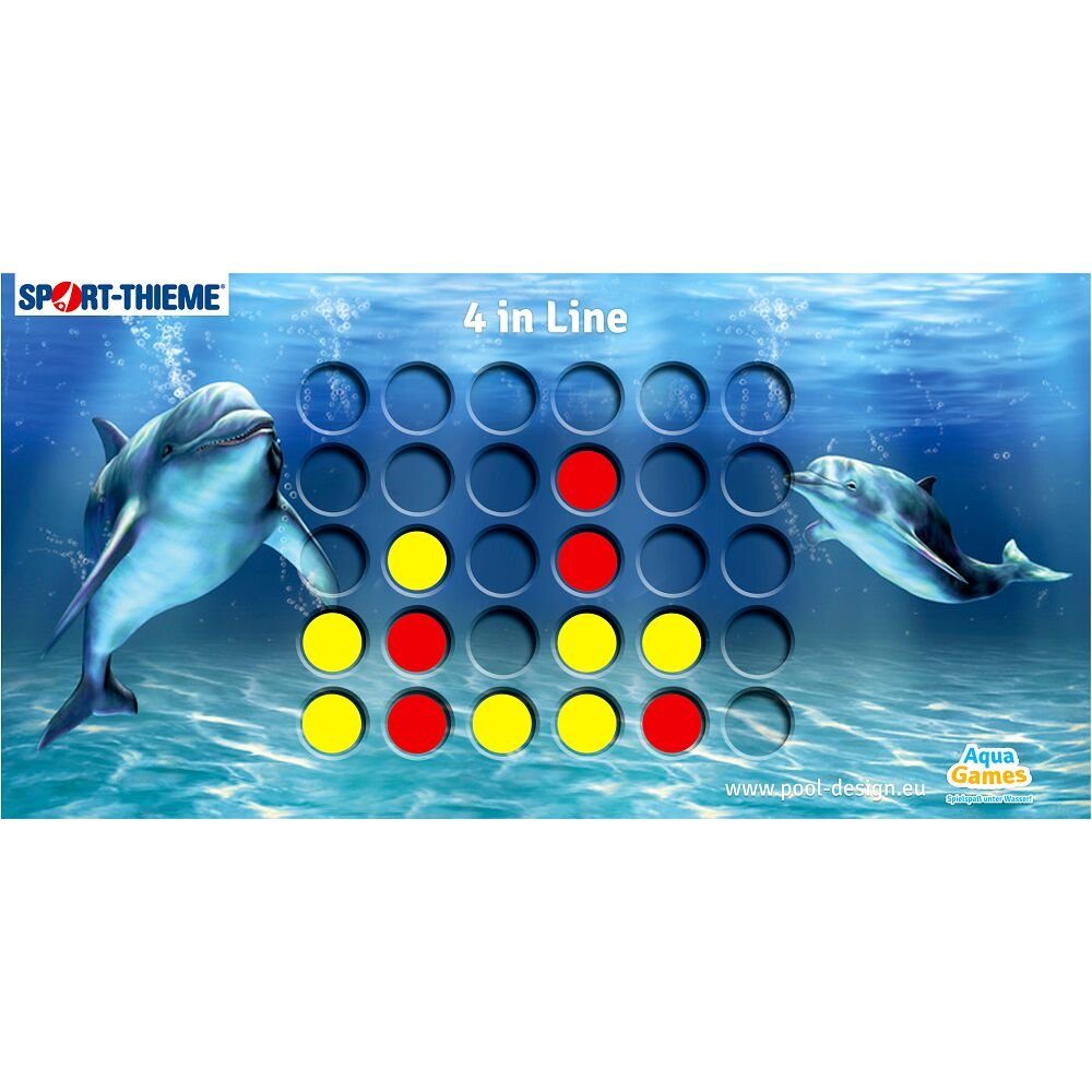 Sport-Thieme Badespielzeug Unterwasser-Spiel 4 in Line, Ideal für Kinder und Erwachsene