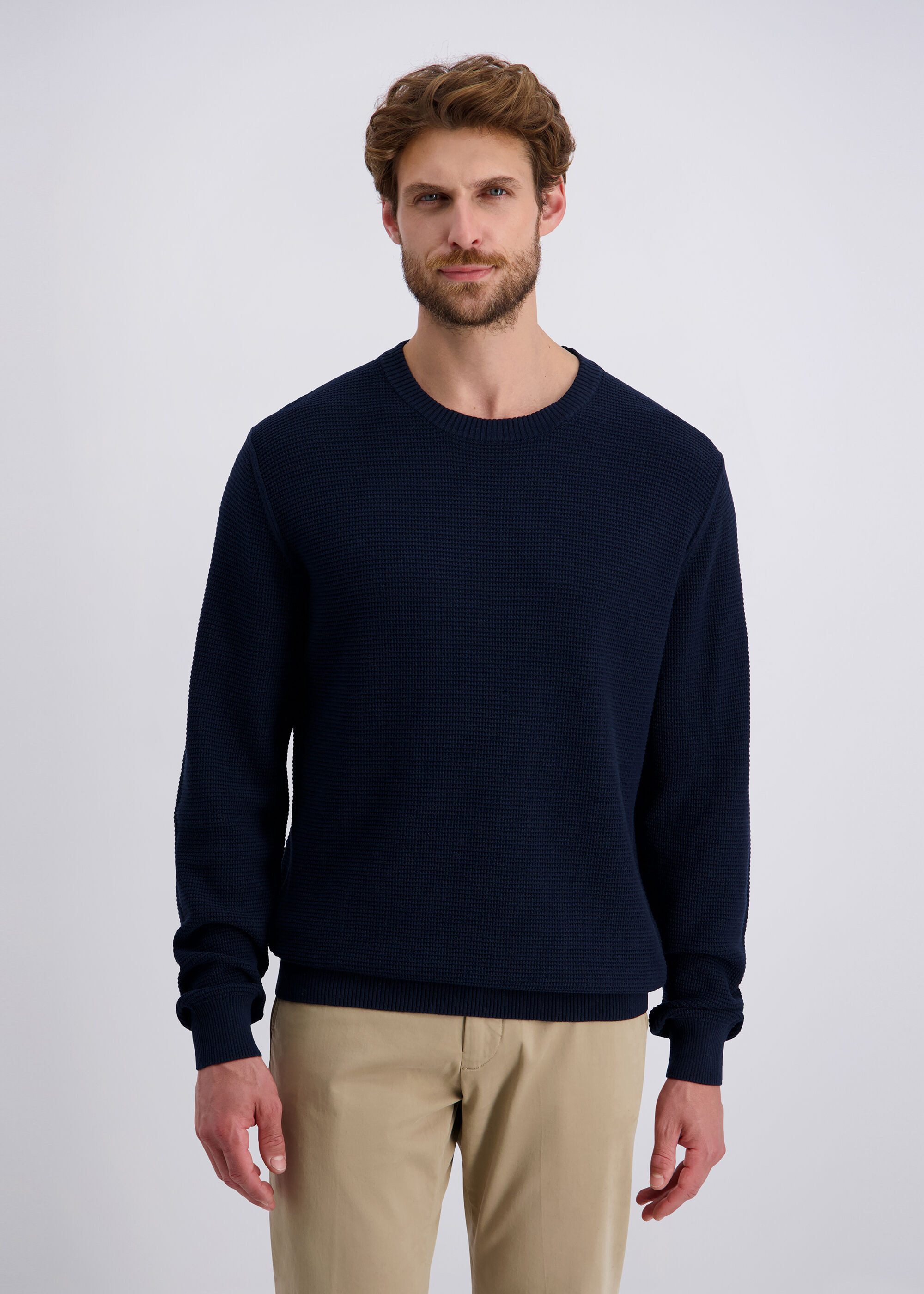 Pierre Cardin Rundhalspullover mit Rundhalsausschnitt günstig online kaufen