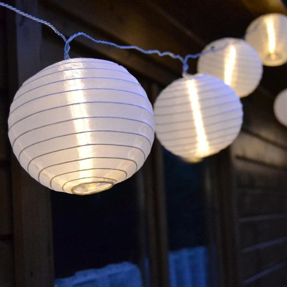 FHS LEDLichterkette 18306 LED Lichterkette 15er XXL Lampions warmweiß