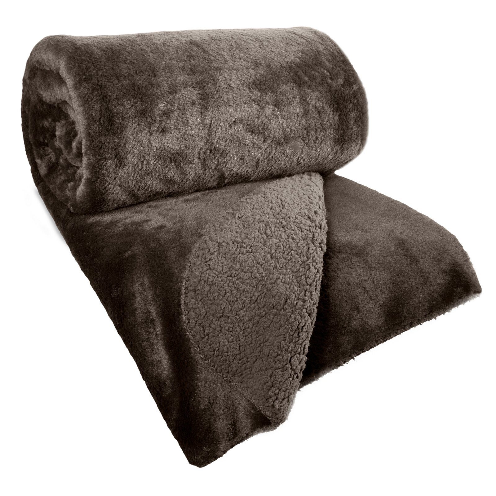 Eurofirany Tagesdecke Fellbettüberwurf NINA, Felloptik, eleganter Überwurf günstig online kaufen