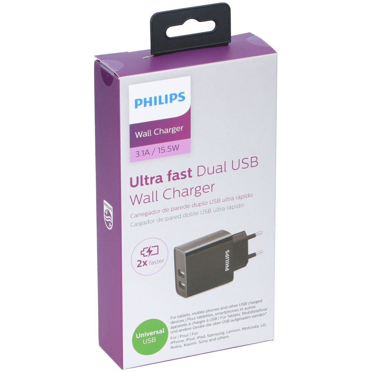 Philips Philips Doppelladegerät DLP2610/12 USB-Ladegerät