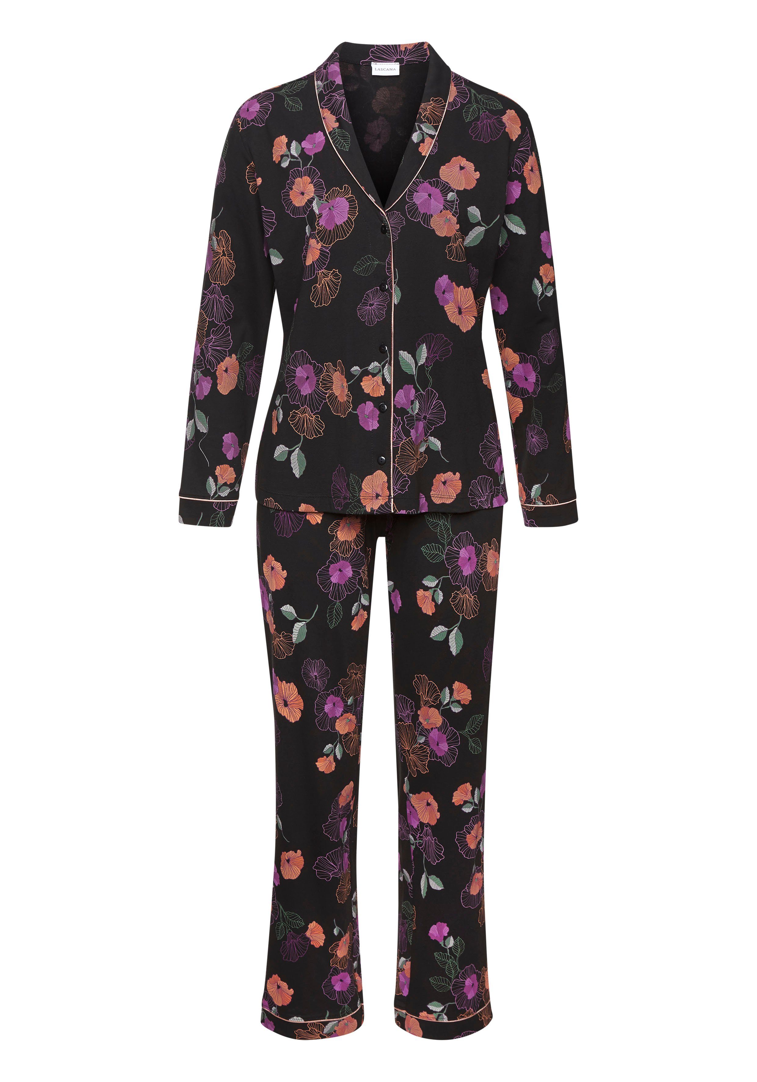 Vivance Dreams Pyjama (2 tlg) mit Blumen-Druck günstig online kaufen