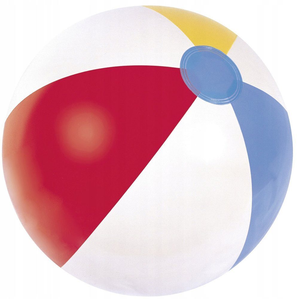 BESTWAY Wasserball Strandball Badeball Schwimmspielzeug (Spar-Set, 1-St., Ø 61 cm bunt), Ø 61 cm, robustes Vinyl, Ventil, mehrfarbig