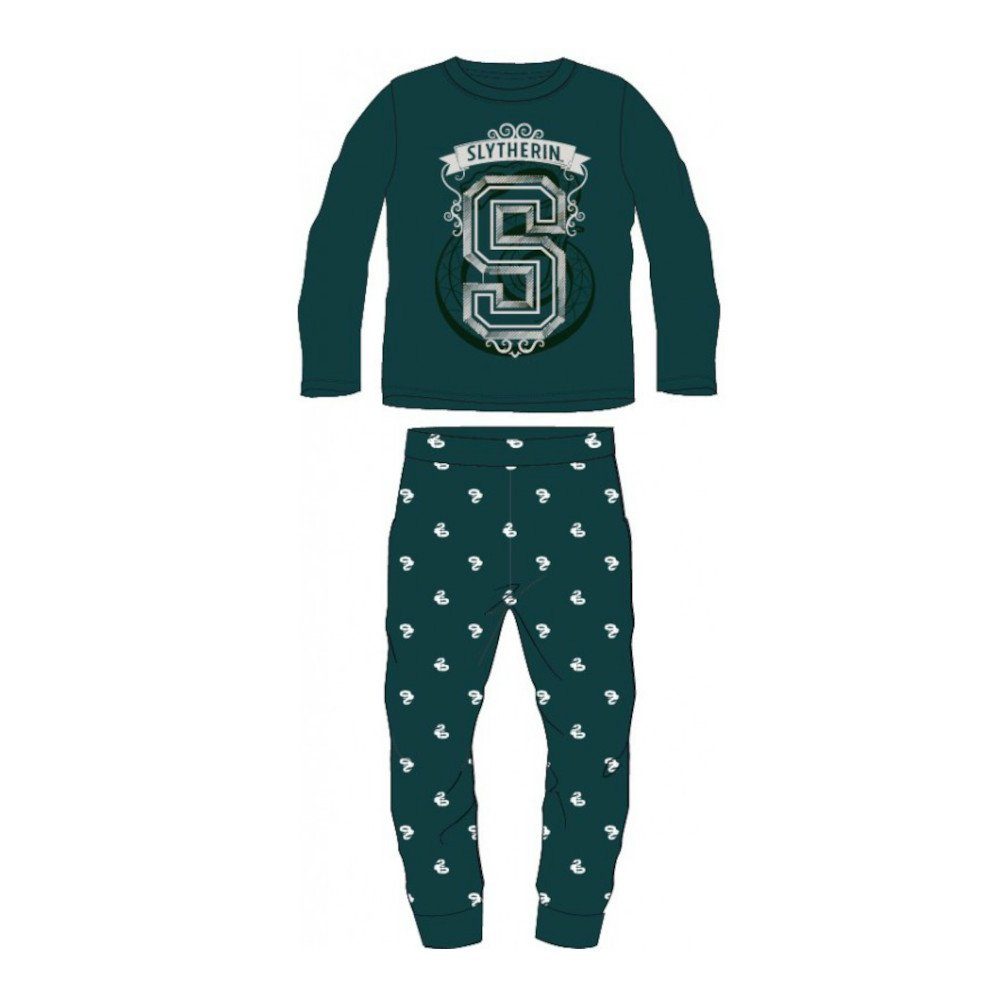 Harry Potter Pyjama Harry Potter Pyjama für Jungen "Slytherin", Grün, Größen 134-164 (Set, 2 tlg)