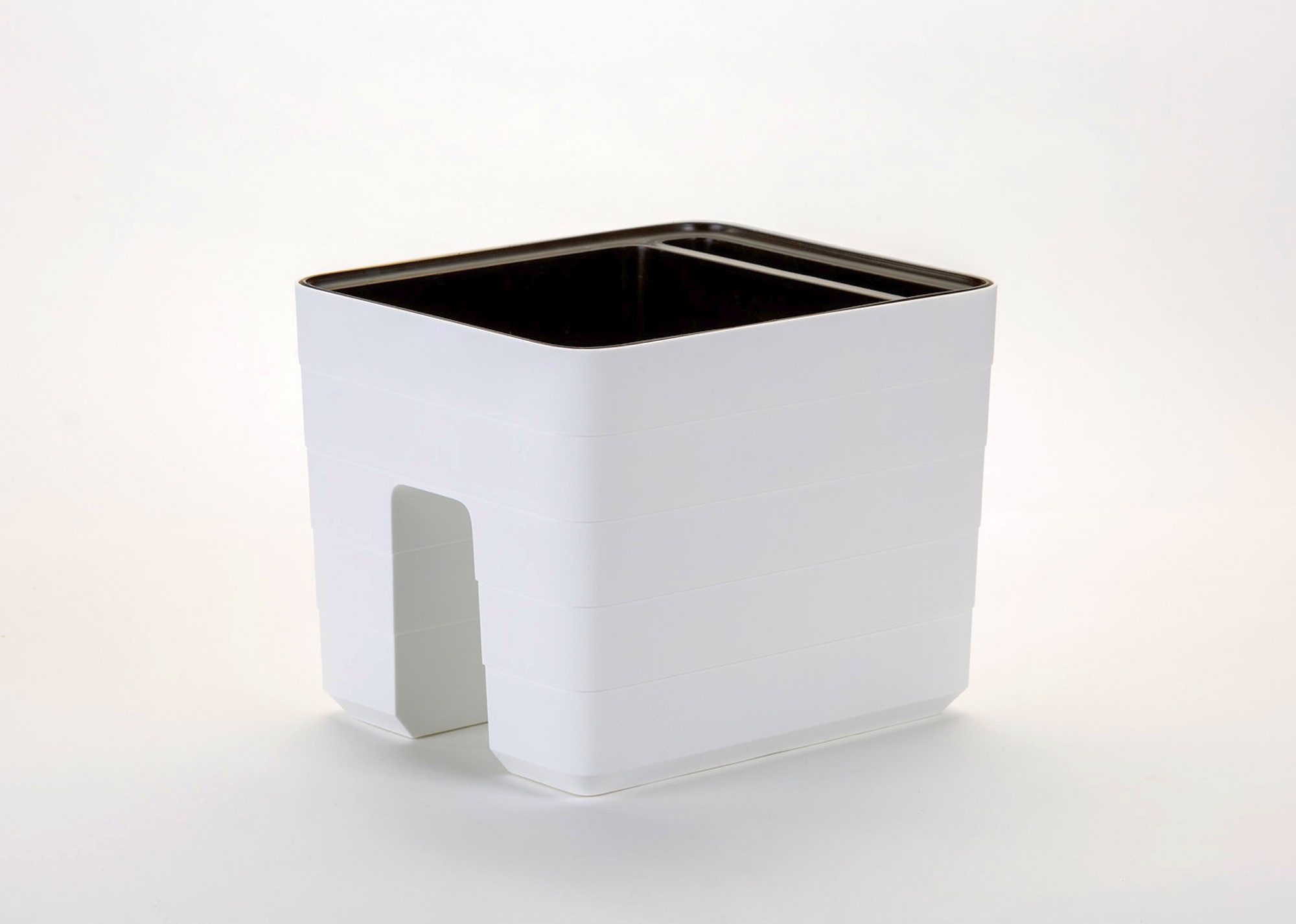 PLASTIA Blumentopf Plastia Blumenkasten Berberis Geländertopf Wasserspeicher weiß