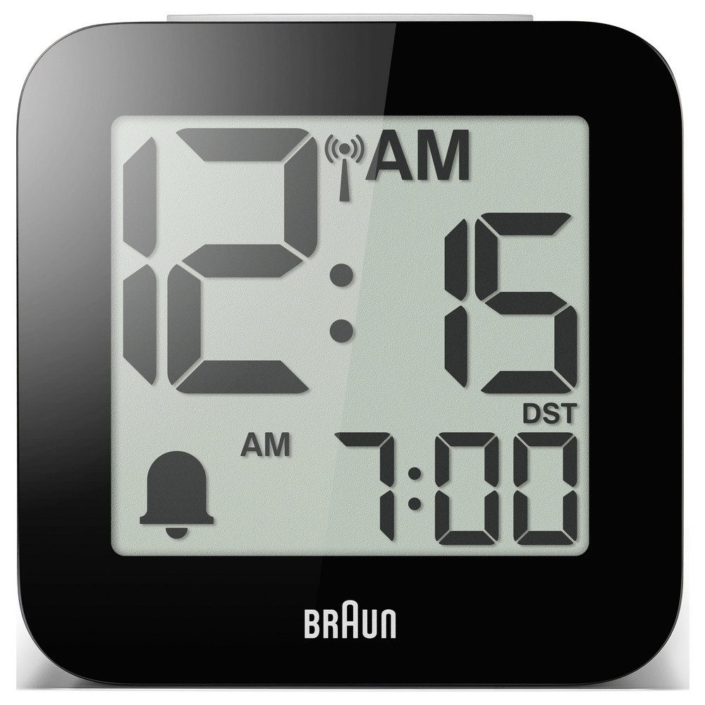 Braun Wecker Braun 60076 Elektronik Wecker Weiß Großes Display – Bild 3 von 5