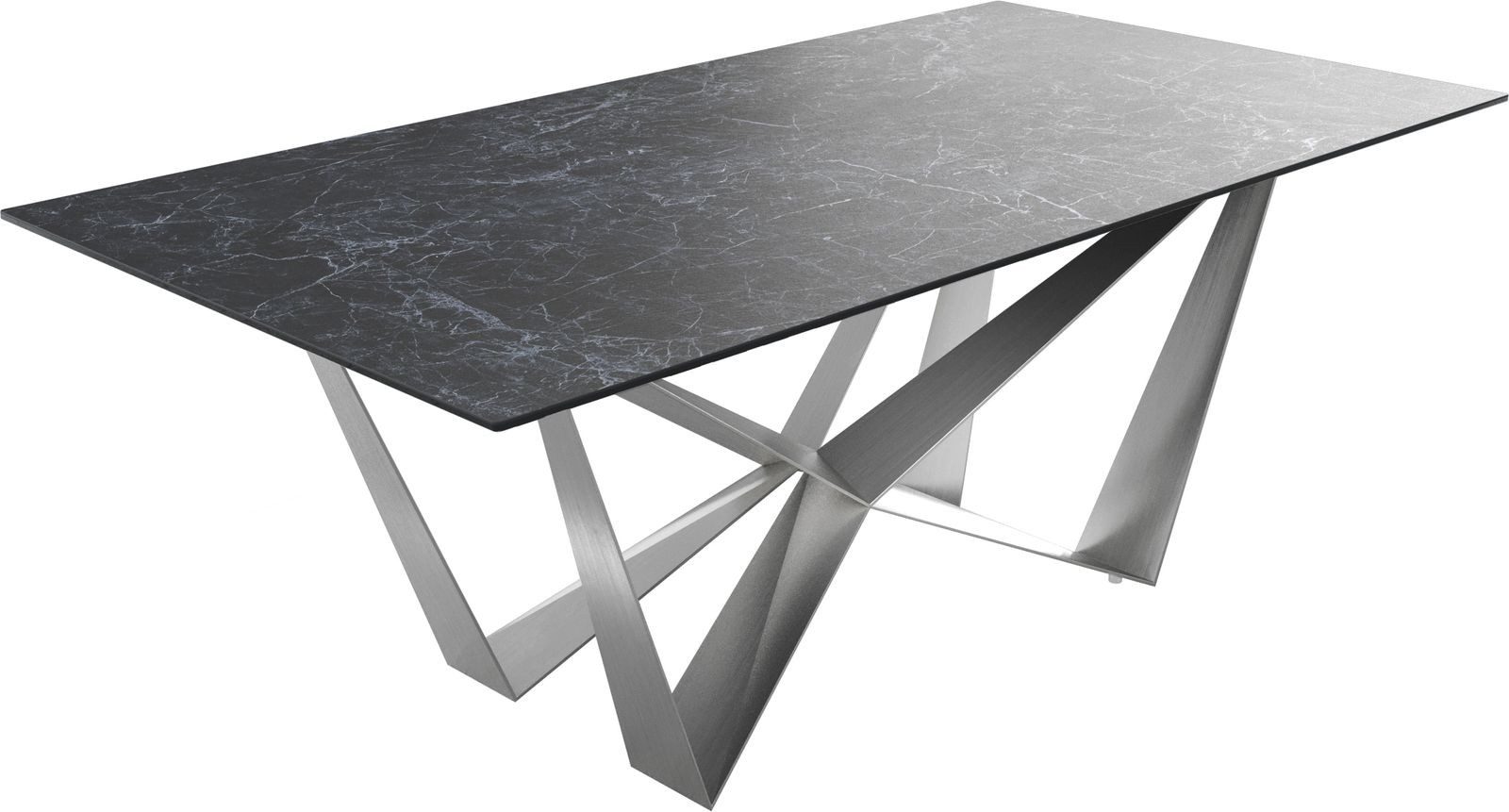 DELIFE Esstisch Edge, Keramik Laminam® Nero günstig online kaufen