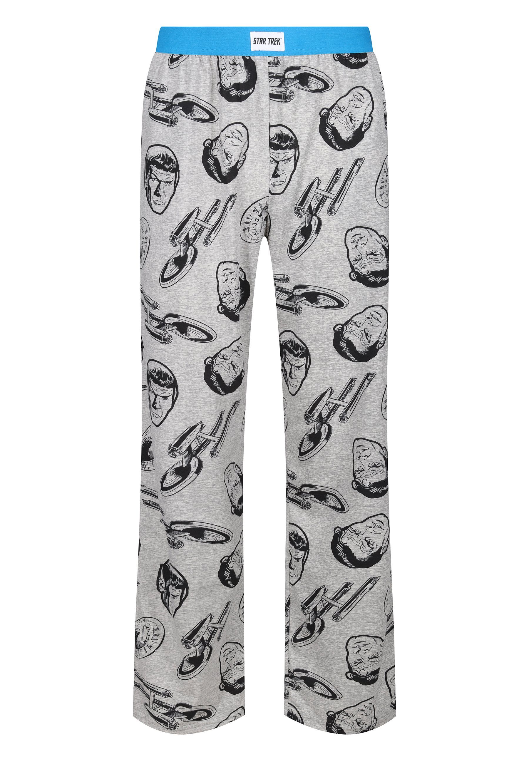 Recovered Loungepants Loungepant - Star Trek Character and Ships Grey Marl