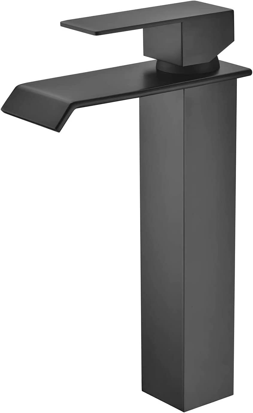 SUMERAIN Wand-Wasserhahn Für Waschbecken – Schwarz & Gold Finish, Einhebel, Keramik-Ventil