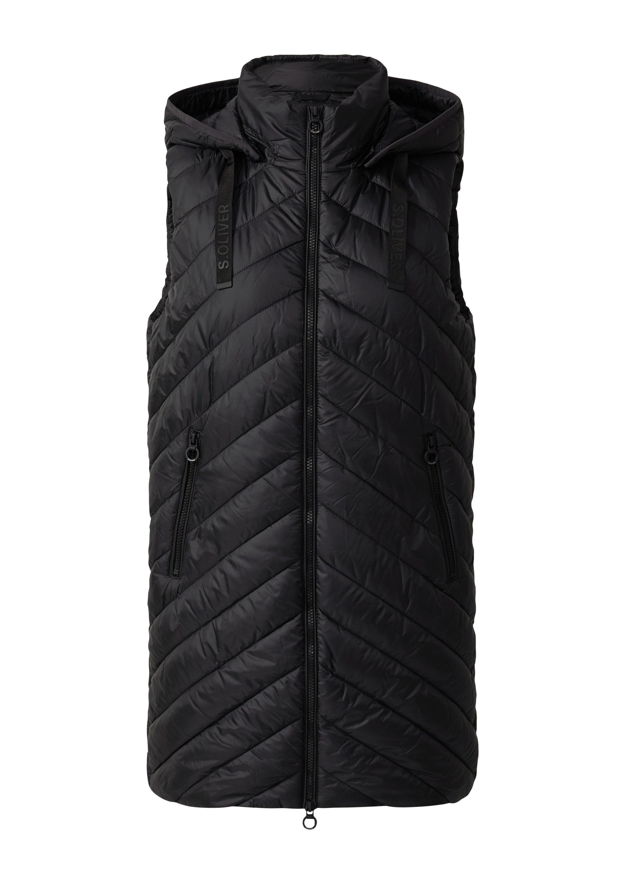 s.Oliver Outdoorjacke Outdoor-Weste Lange wattierte Steppweste mit abnehmba günstig online kaufen