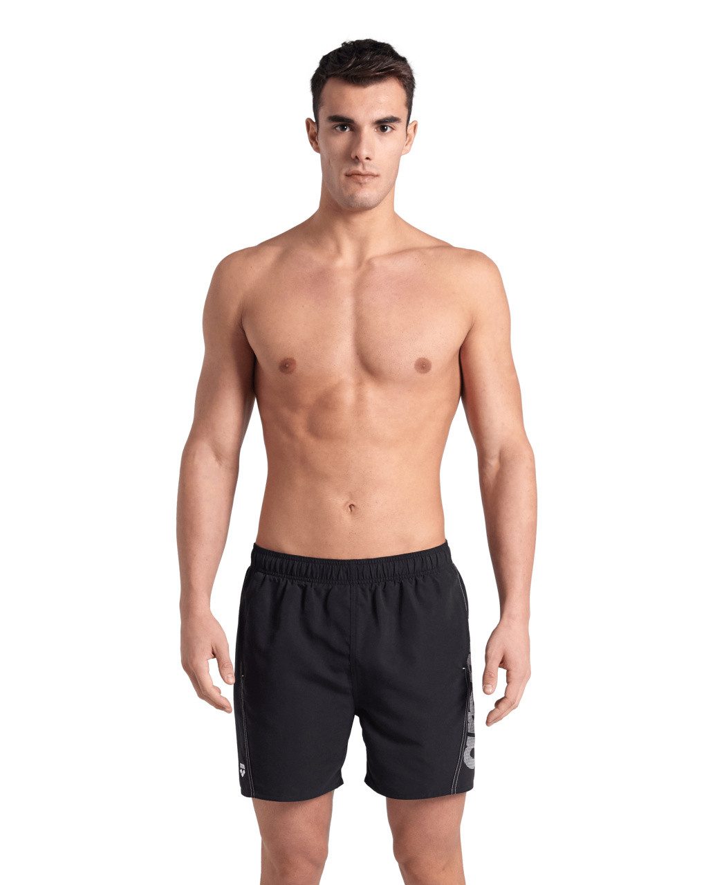 Arena Badeshorts FUNDAMENTALS ARENA LOGO BOXER R Schnelltrocknendes Material, elastischer Bund, flache Vorderseite