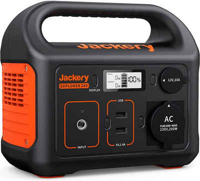 Jackery Генератори Explorer 240 240Wh Tragbare Powerstation Mobile Stromgenerator, 0,40 in kW, (1-tlg), für Camping, Outdoor