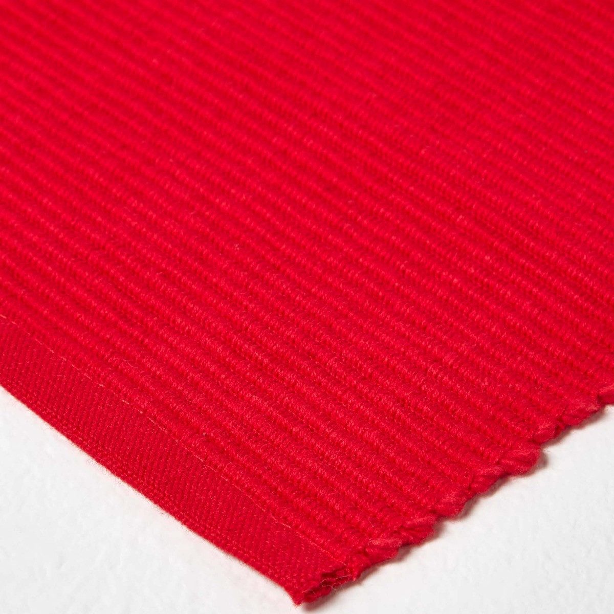 Homescapes Platzset Tischset rot im 2er-Set – 30 x 45 cm, 100% Baumwolle