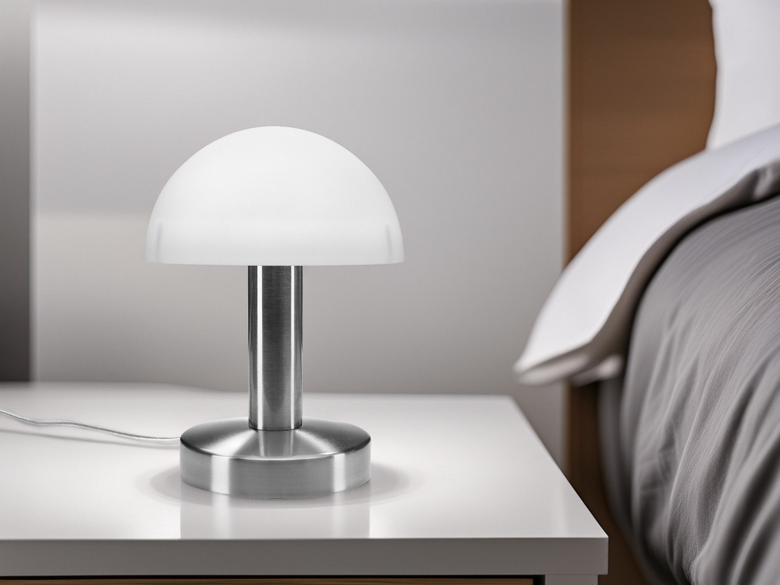 meineWunschleuchte Nachttischlampe, Dimmfunktion, LED wechselbar, warmweiß, günstig online kaufen