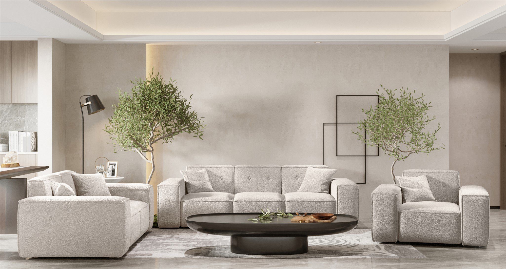 Fun Möbel Polstergarnitur Sofaset Designersofa CESINA günstig online kaufen