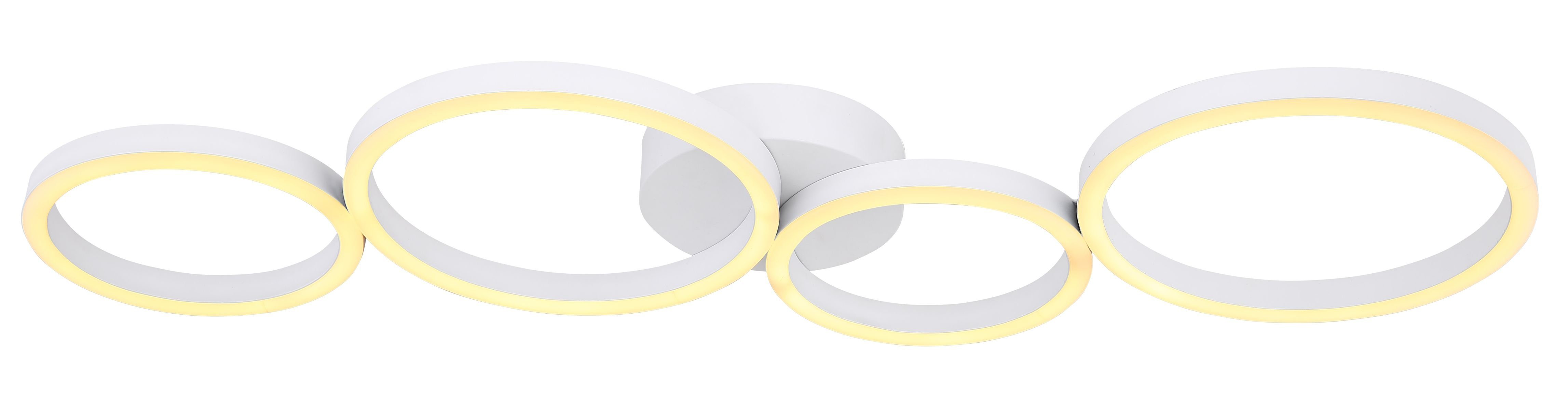 GLOBO Deckenleuchte Paula – 22,6 Cm Weiß, Mit Bewegungsmelder, LED, Für Flur Oder Küche