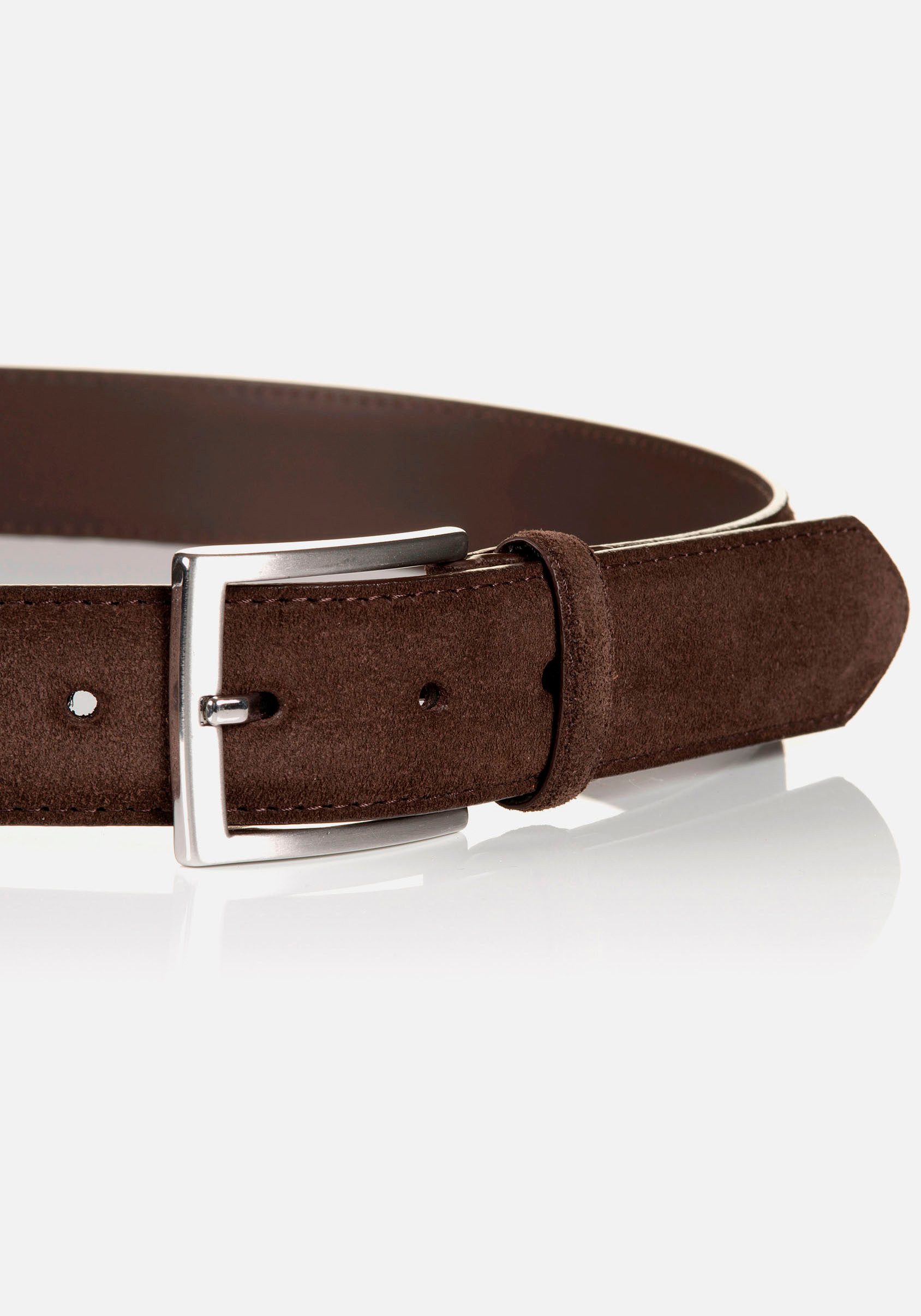 MONTI Ledergürtel 3,5 cm breit, Business-Casual, Veloursleder, kürzbar günstig online kaufen