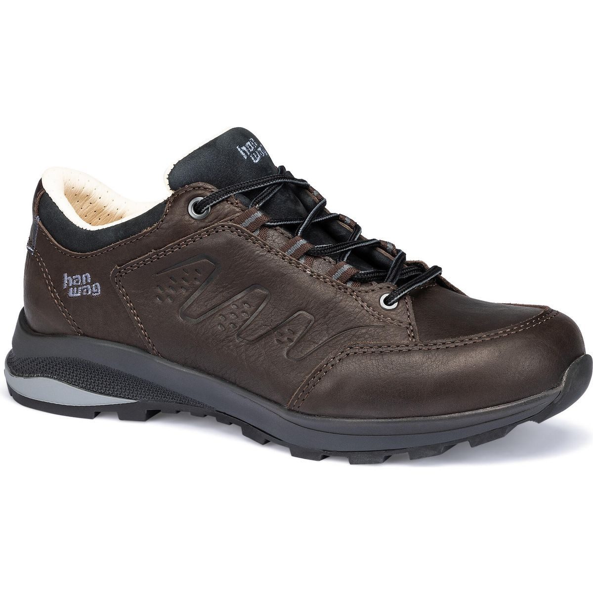 Hanwag Travi Low SF Extra Lady Hikingschuh Komfortabler Damen-Wanderschuh aus Yak-Leder mit StraightFit Extra