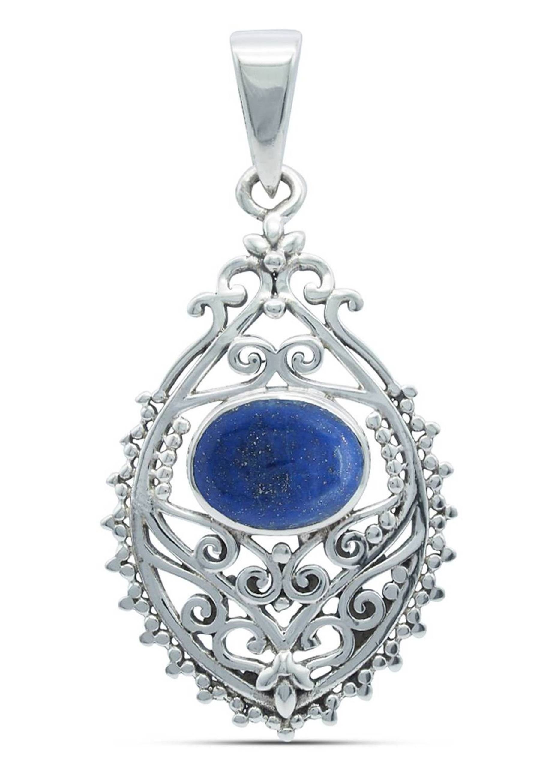 mit Anhänger mantraroma 925er SilbermitLapis Lazuli Kette