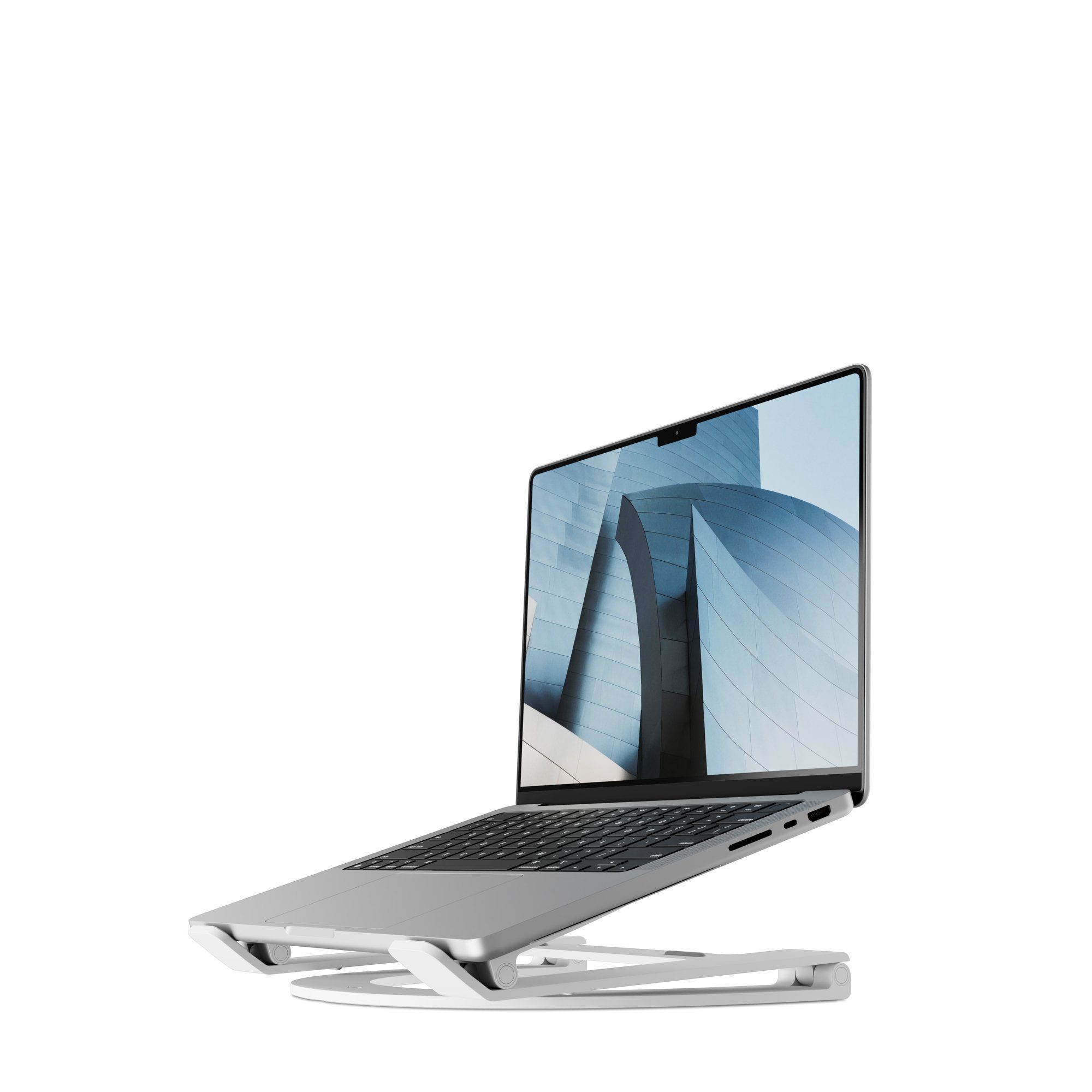 Twelve South - Stand bis Laptop-Ständer, Curve für 22 justierbarer Notebooks Flex Schwarz Zoll) MacBook, Aluminum (Universal
