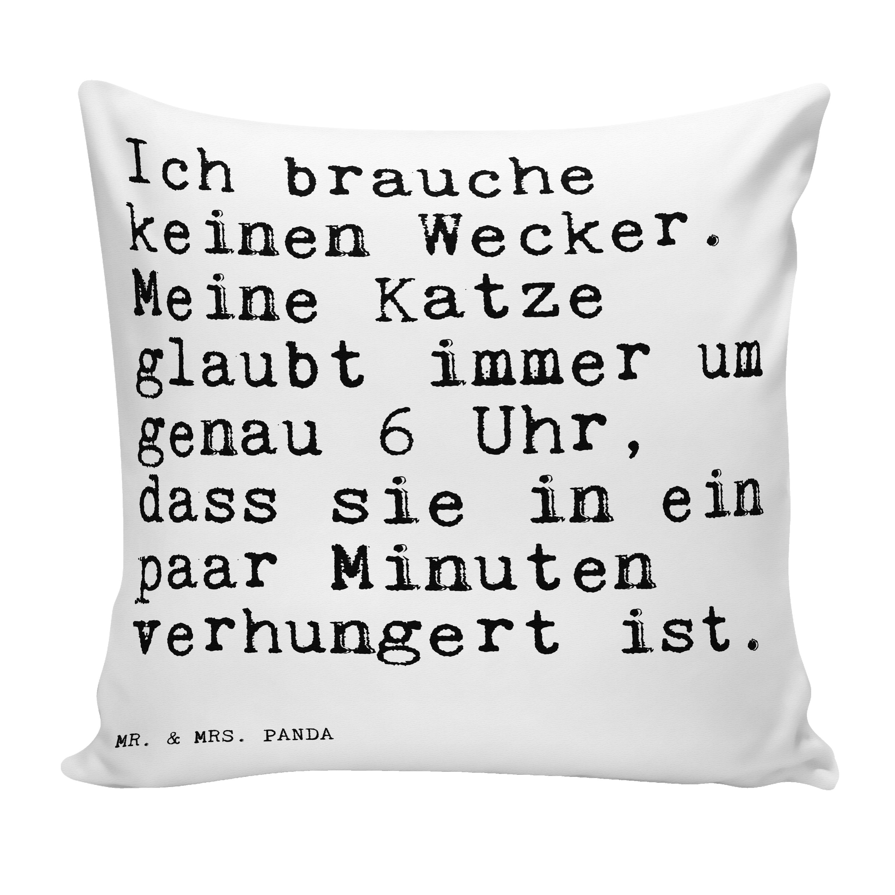 Mr. & Mrs. Panda Dekokissen »Ich brauche keinen Wecker.... Weiß