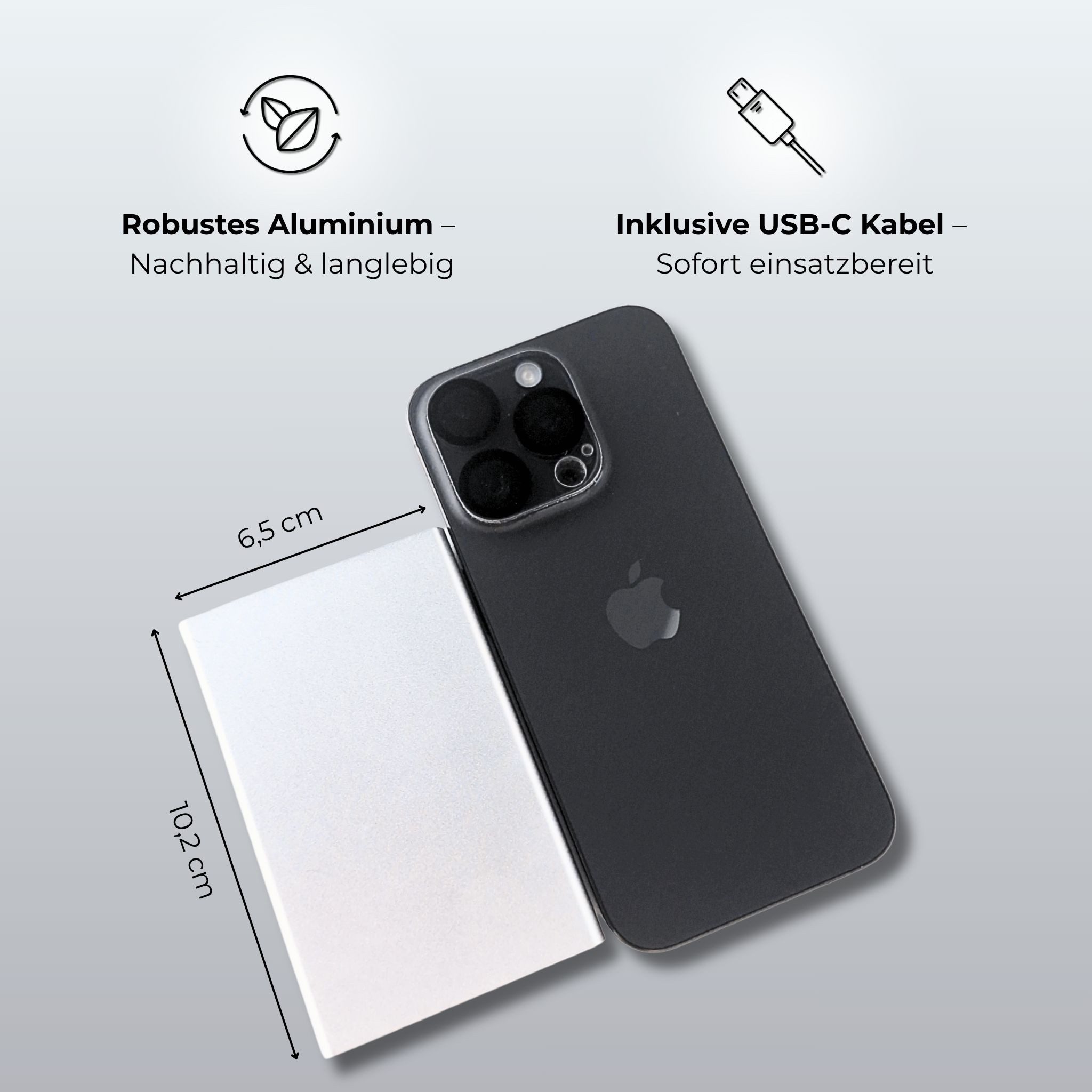 Phonie PHONIE 5.000 mAh Powerbank – MagSafe-kompatibel, kabellos & langlebig Powerbank 5000 mAh (1 St)