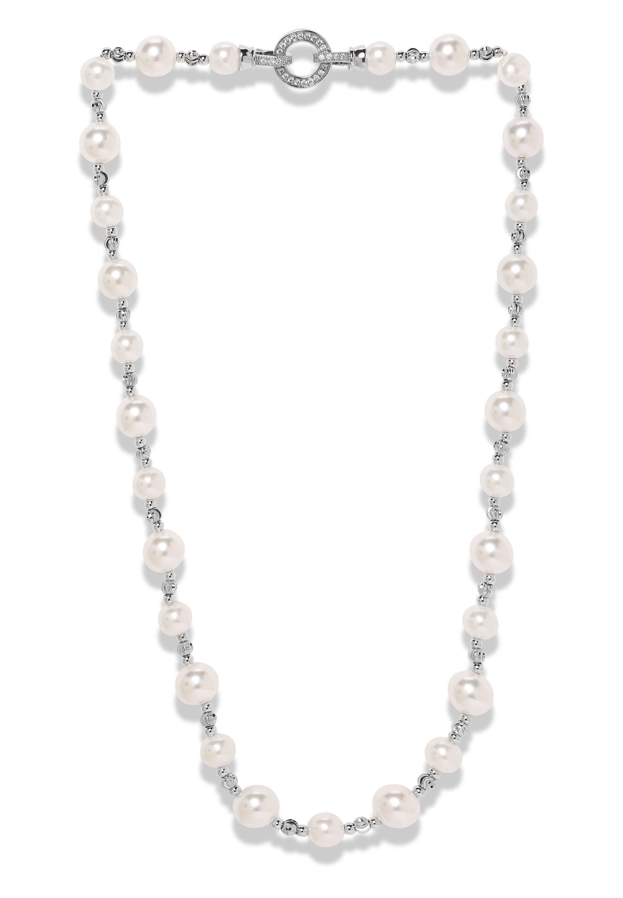 MISH Perlenkette Camila, Schnallenverschluss, Diamantdetail, Perlen günstig online kaufen