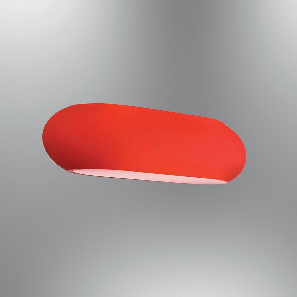 Opviq Wandleuchte L1631 LRC, rot, 7x28 cm, Metallkörper