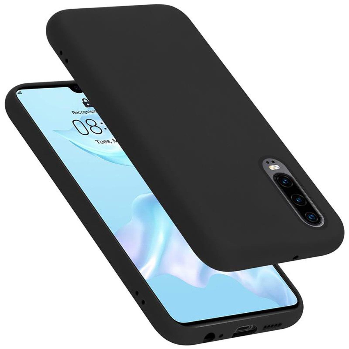 Cadorabo Handyhülle für Huawei P30 Hülle Huawei P30, Flexible Hülle TPU Silikon Schutzhülle Back Cover Case