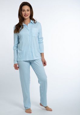 Mey Pyjama Night2Day Organic Cotton (Set, 2 tlg) Schlafanzug - Baumwolle - Shirt mit Knopfleiste und Brusttasche