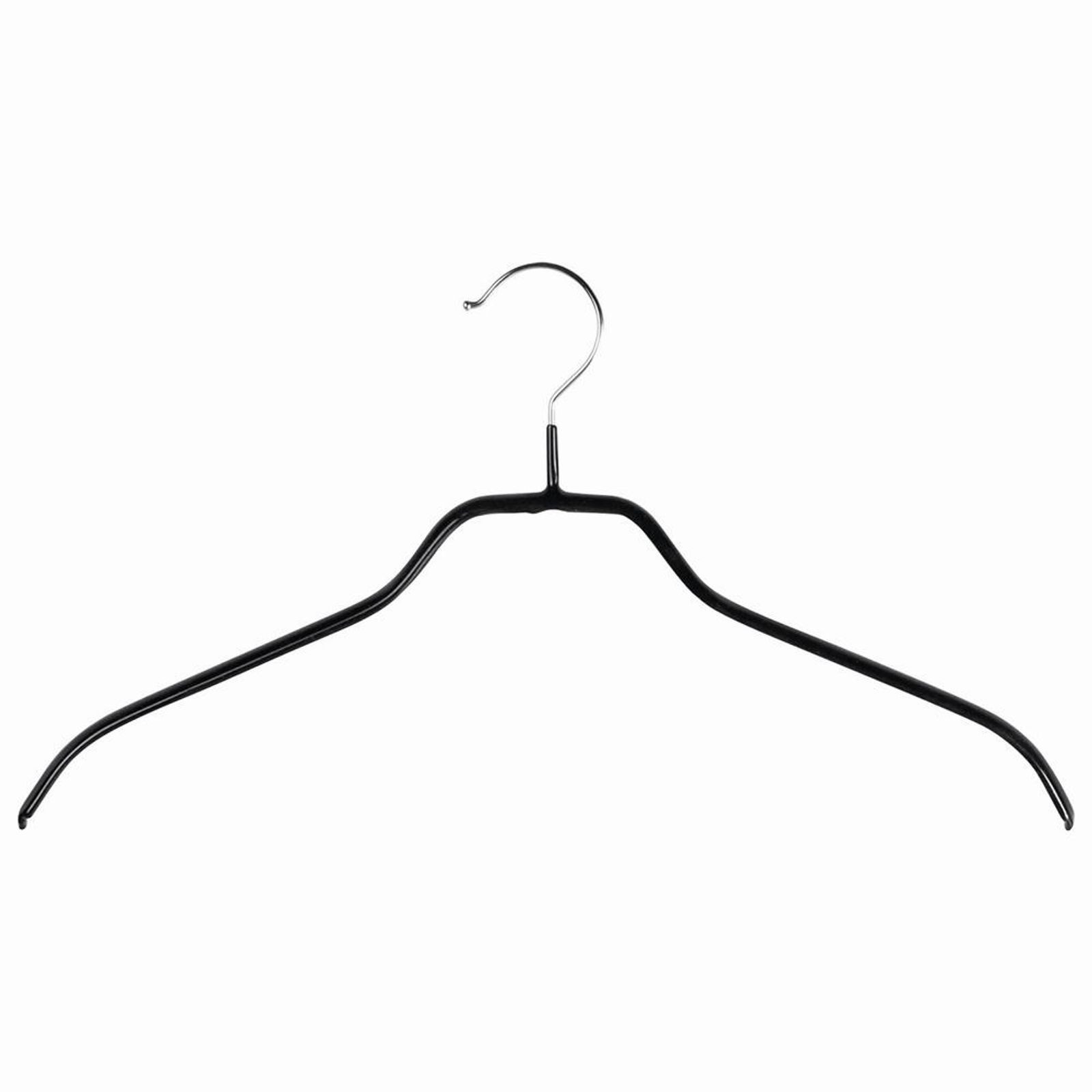 Rudolf Weber Kg Kleiderbügel Formbügel Metall schwarz 40 cm 2er-Pack