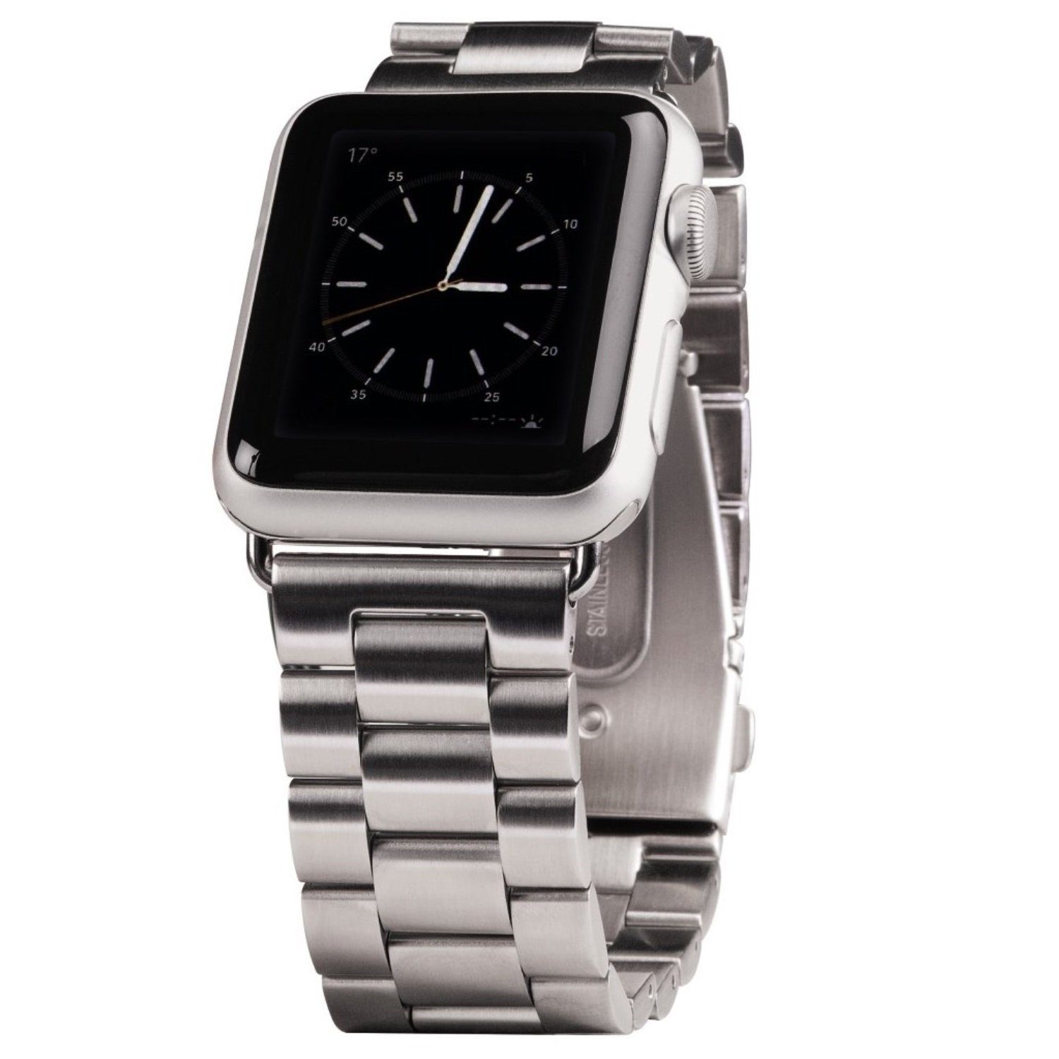 Hama Handyhulle Uhren Band Glieder Armband Edelstahl fur Apple Watch 40mm Series 4 4. 5. 6. Gen SE 40mm 6. Gen