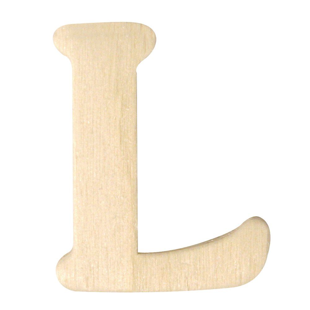 L Holz D04cm Deko-Buchstaben Buchstaben Rayher